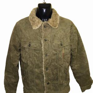 Corduroy Shearling Sherpa Trucker Jacket